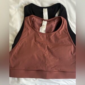 Fabletics Mauve and Black Sports Bras